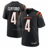 Camiseta NFL Game Cincinnati Bengals Sean Clifford Negro