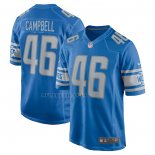 Camiseta NFL Game Detroit Lions Jack Campbell 2023 NFL Draft First Round Pick Azul