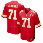 Camiseta NFL Game Kansas City Chiefs Josh Simmons Rojo