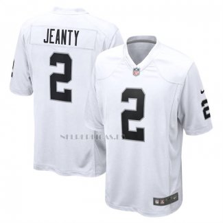 Camiseta NFL Game Las Vegas Raiders Ashton Jeanty Blanco