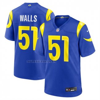 Camiseta NFL Game Los Angeles Rams Eddie Walls III Azul