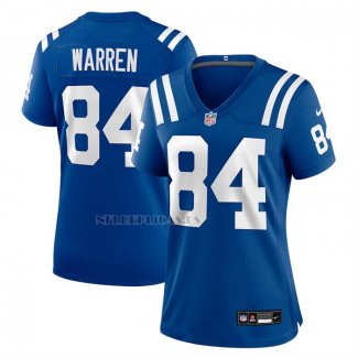 Camiseta NFL Game Mujer Indianapolis Colts Tyler Warren Royal