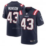 Camiseta NFL Game New England Patriots Calvin Munson Primera Azul