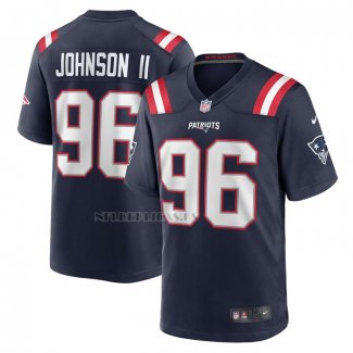 Camiseta NFL Game New England Patriots Eric Johnson II Azul