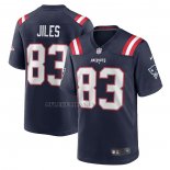 Camiseta NFL Game New England Patriots John Jiles Azul