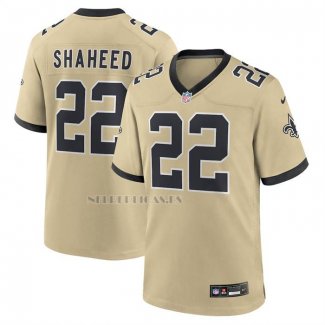 Camiseta NFL Game New Orleans Saints Rashid Shaheed Alterno Oro