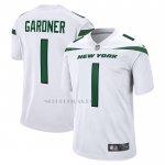 Camiseta NFL Game New York Jets Ahmad Sauce Gardner 2022 NFL Draft Pick Blanco