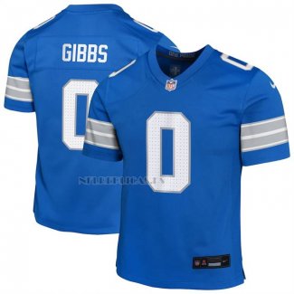 Camiseta NFL Game Nino Detroit Lions Jahmyr Gibbs Azul
