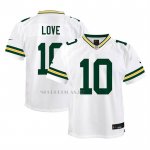 Camiseta NFL Game Nino Green Bay Packers Jordan Love Blanco