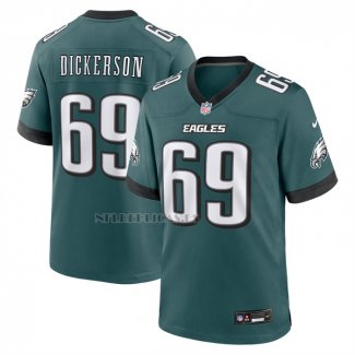 Camiseta NFL Game Philadelphia Eagles Landon Dickerson Verde1