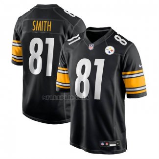 Camiseta NFL Game Pittsburgh Steelers Jonnu Smith Negro
