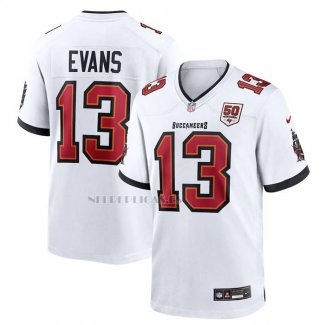 Camiseta NFL Game Tampa Bay Buccaneers Mike Evans 50th Anniversary Blanco