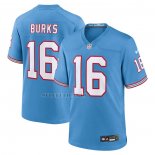 Camiseta NFL Game Tennessee Titans Treylon Burks Throwback Alterno Azul