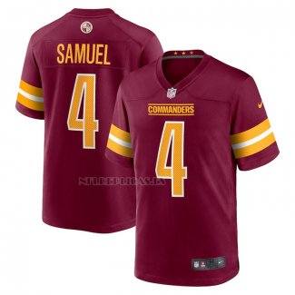 Camiseta NFL Game Washington Commanders Curtis Samuel 4 Rojo