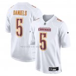 Camiseta NFL Game Washington Commanders Jayden Daniels Blanco