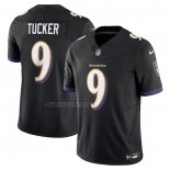 Camiseta NFL Limited Baltimore Ravens Justin Tucker Vapor F.U.S.E. Negro
