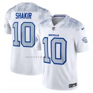 Camiseta NFL Limited Buffalo Bills Khalil Shakir 2025 Rivalries Collection Blanco