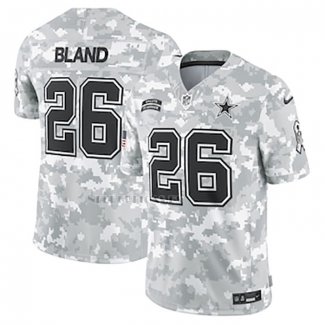 Camiseta NFL Limited Dallas Cowboys DaRon Bland 2024 Salute To Service Gris