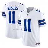 Camiseta NFL Limited Dallas Cowboys Micah Parsons 11 Vapor F.U.S.E. Blanco