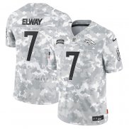 Camiseta NFL Limited Denver Broncos John Elway 2024 Salute To Service Retired Gris