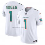 Camiseta NFL Limited Miami Dolphins Tua Tagovailoa Vapor F.U.S.E. Blanco