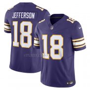 Camiseta NFL Limited Minnesota Vikings Justin Jefferson Vapor F.U.S.E. Violeta2