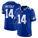 Camiseta NFL Limited Seattle Seahawks DK Metcalf Vapor F.U.S.E. Azul2