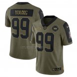 Camiseta NFL Limited Washington Commanders Chase Young 2021 Salute To Service Verde