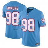 Camiseta NFL Tennessee Titans Jeffery Simmons Vapor F.U.S.E. Azul