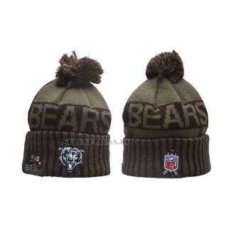 Gorro Beanie Chicago Bears New Era Verde Militar