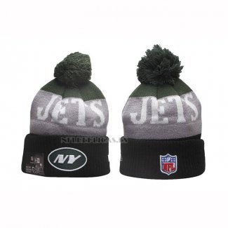Gorro Beanie New York Jets New Era Gris Negro