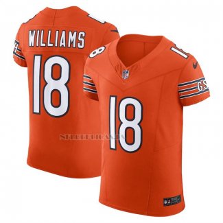 Camiseta NFL Elite Chicago Bears Caleb Williams Alterno Vapor F.U.S.E. Naranja