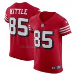 Camiseta NFL Elite San Francisco 49ers George Kittle Alterno Vapor Rojo
