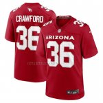 Camiseta NFL Game Arizona Rojos Kitan Crawford Rojo