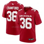 Camiseta NFL Game Arizona Rojos Kitan Crawford Rojo
