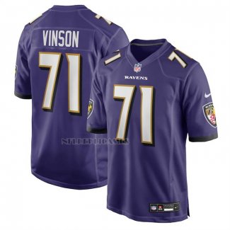 Camiseta NFL Game Baltimore Ravens Carson Vinson Violeta
