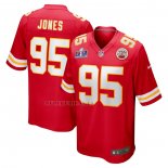 Camiseta NFL Game Kansas City Chiefs Chris Jones Super Bowl LVIII Patch Rojo