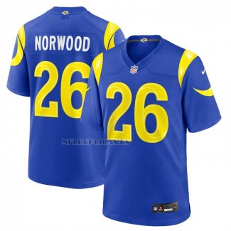 Camiseta NFL Game Los Angeles Rams Drey Norwood Azul