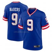 Camiseta NFL Game New York Giants Malik Nabers 2nd Alterno 2024 NFL Draft Azul