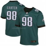 Camiseta NFL Game Nino Philadelphia Eagles Jalen Carter Verde Oscuro