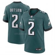 Camiseta NFL Game Philadelphia Eagles Jahan Dotson Verde Oscuro
