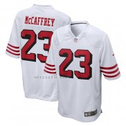 Camiseta NFL Game San Francisco 49ers Christian McCaffrey 23 Blanco
