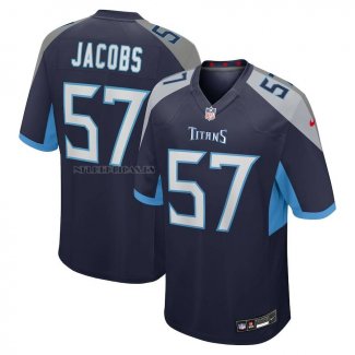 Camiseta NFL Game Tennessee Titans Curtis Jacobs Azul