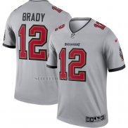 Camiseta NFL Legend Tampa Bay Buccaneers Tom Brady Inverted Legend Gris