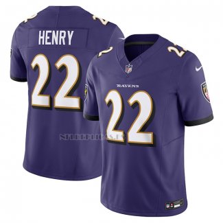 Camiseta NFL Limited Baltimore Ravens Derrick Henry Vapor F.U.S.E. Violeta