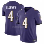 Camiseta NFL Limited Baltimore Ravens Zay Flowers Vapor F.U.S.E. Violeta