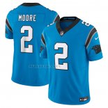 Camiseta NFL Limited Carolina Panthers D.J. Moore Vapor F.U.S.E. Azul