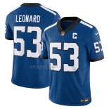 Camiseta NFL Limited Indianapolis Colts Shaquille Leonard Vapor F.U.S.E. Azul2