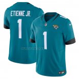 Camiseta NFL Limited Jacksonville Jaguars Travis Etienne Vapor F.U.S.E. Verde