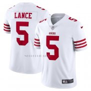 Camiseta NFL Limited San Francisco 49ers Trey Lance Vapor Blanco